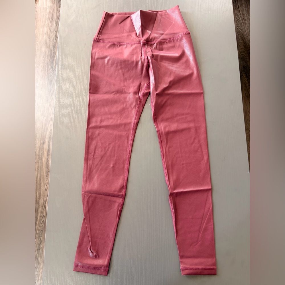 Slim Fit Wine Red Leggings